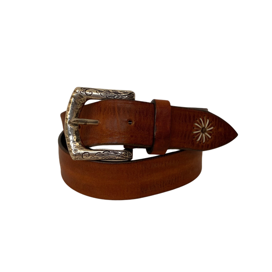 ULAY Leather Belt Vintage Hand Points