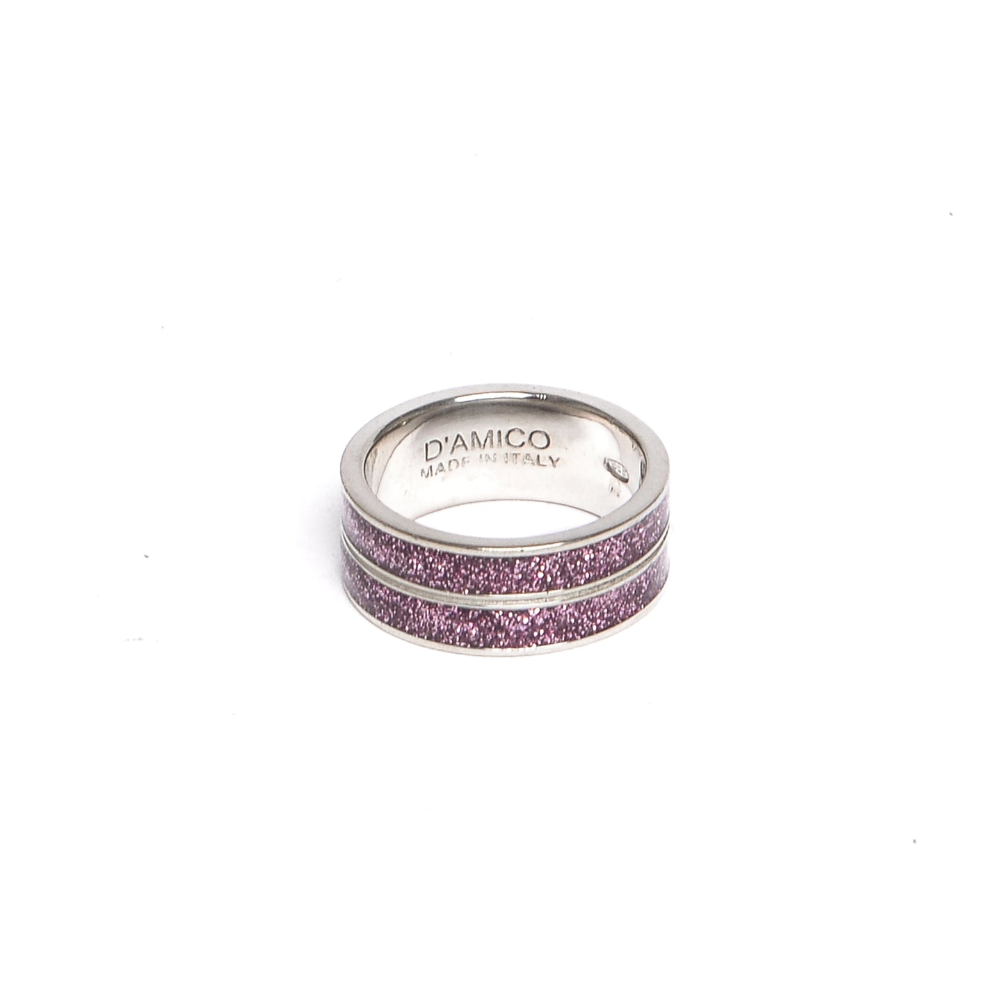 Anello Doppia Fede Glitter