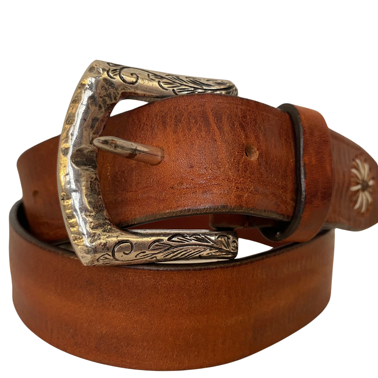 ULAY Leather Belt Vintage Hand Points