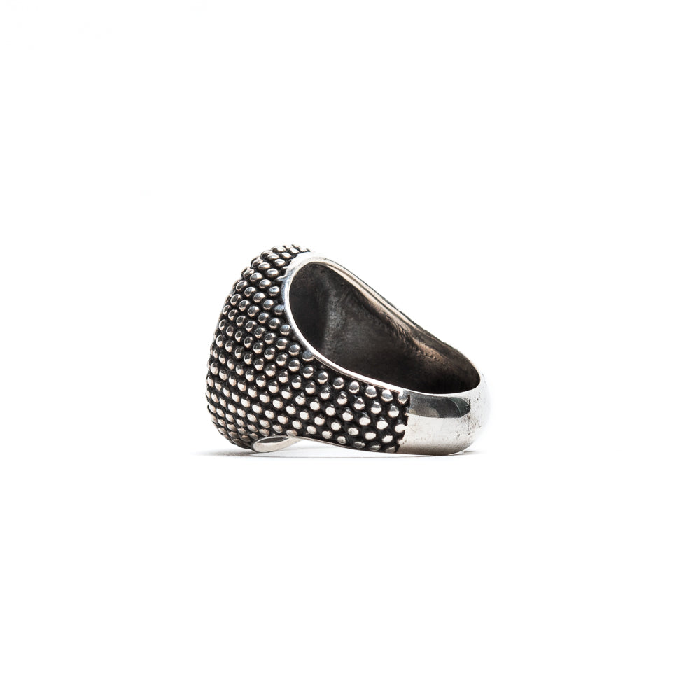 Anello Puntinato Onice Nera