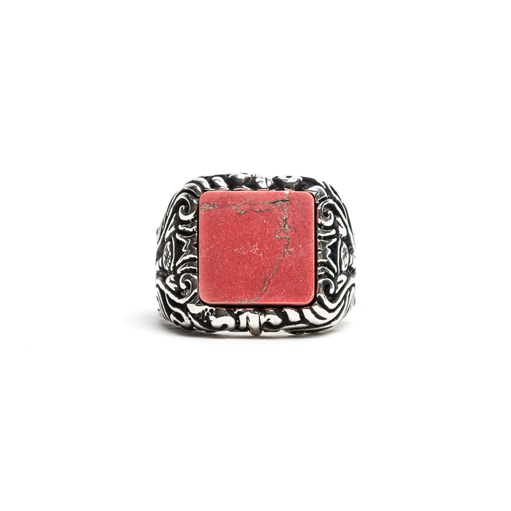 Anello Floreale Corniola