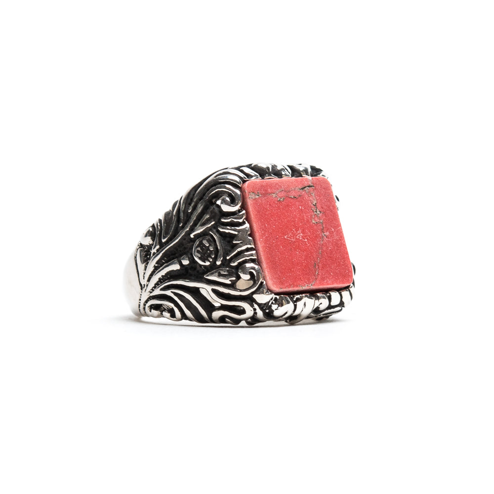 Anello Floreale Corniola