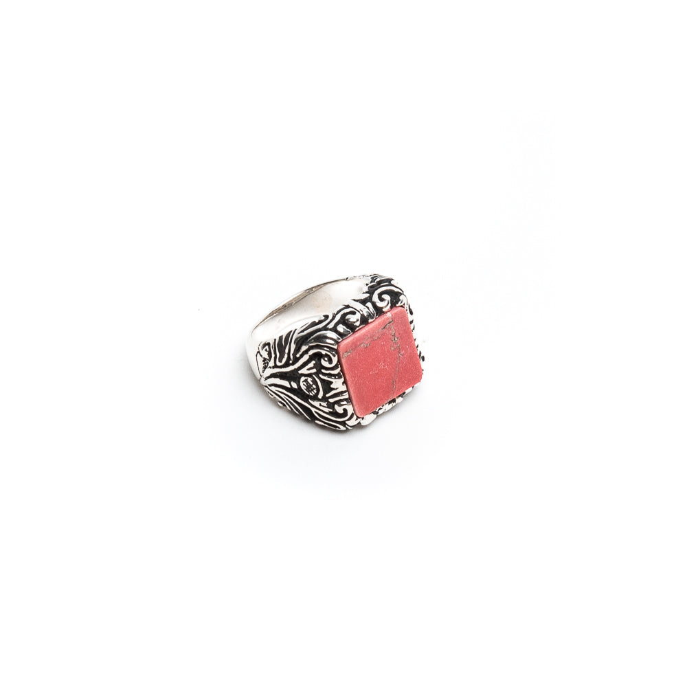 Anello Floreale Corniola