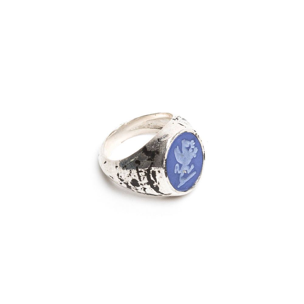 Anello Dragone Blu