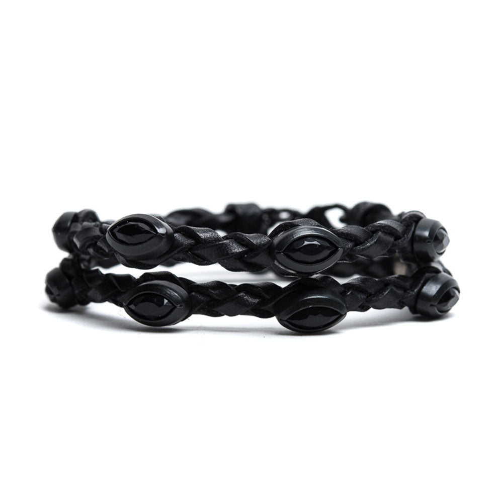 Bracciale Scooby Nero + Borchie Nere