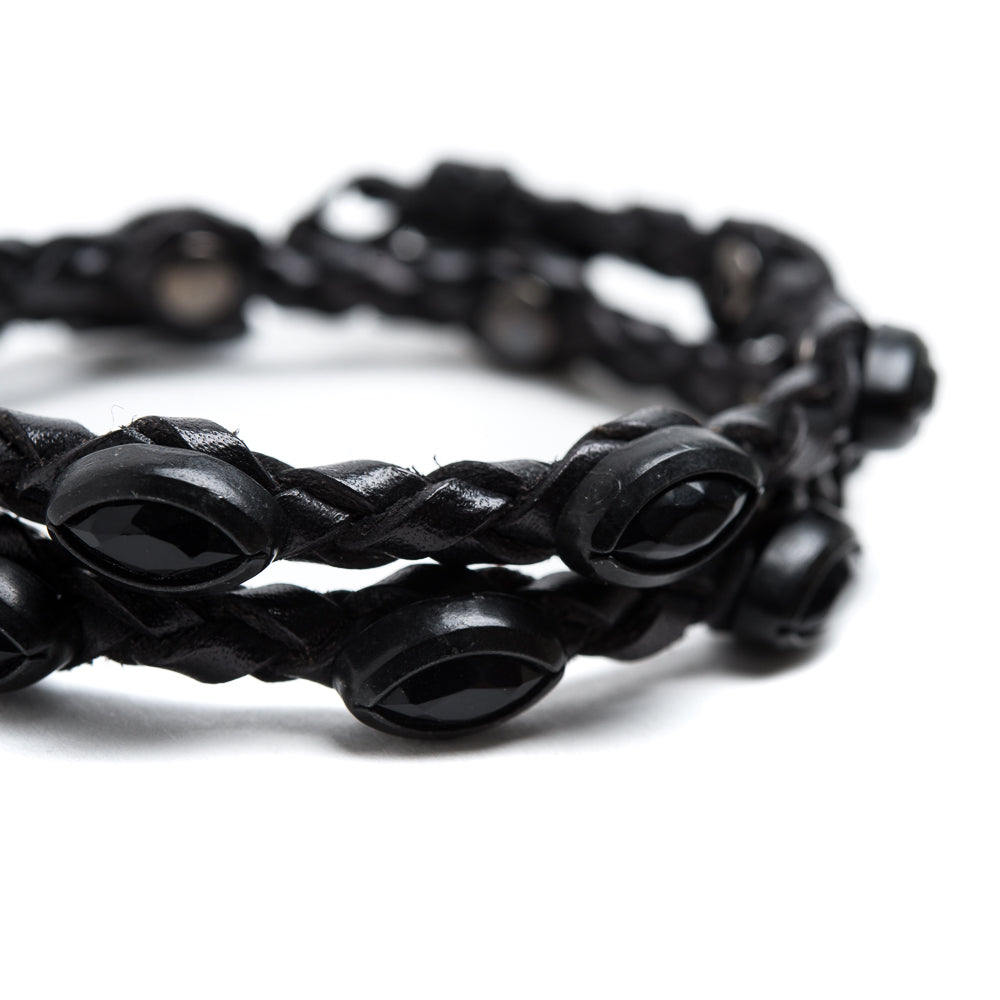 Bracciale Scooby Nero + Borchie Nere
