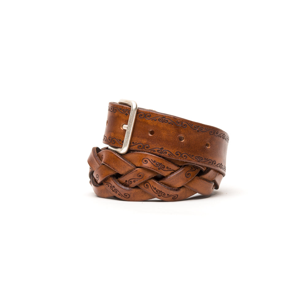 Cintura Intreccio Cuoio Vintage Laserato - ANDREA D'AMICO SRL