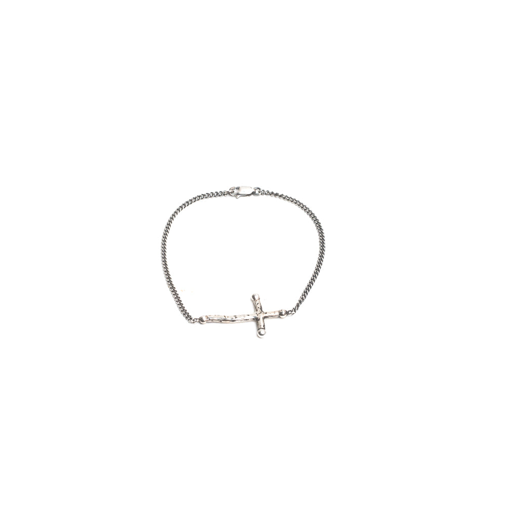 Bracciale Catenina + Croce Sottile - ANDREA D'AMICO SRL