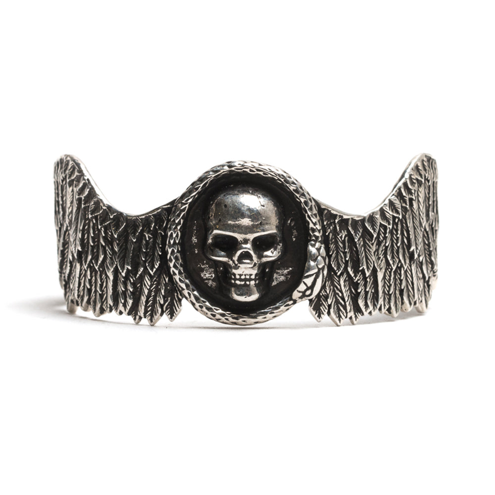 Bracciale Rigido Ali + Teschio - ANDREA D'AMICO SRL
