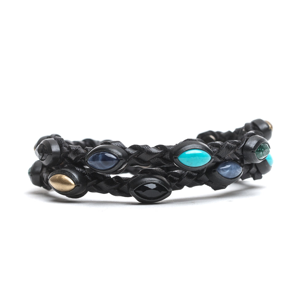 Bracciale Scooby Nero + Borchie Mix - ANDREA D'AMICO SRL