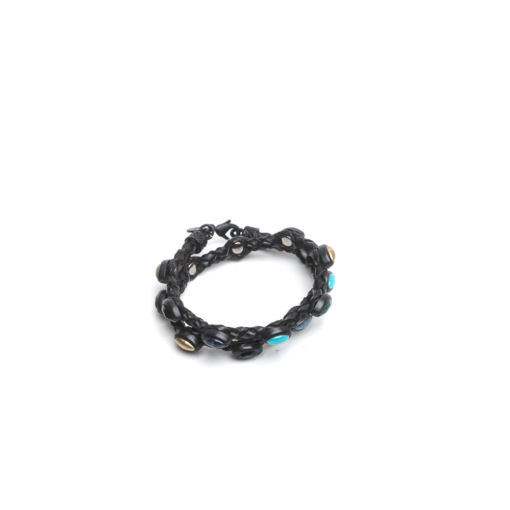 Bracciale Scooby Nero + Borchie Mix - ANDREA D'AMICO SRL