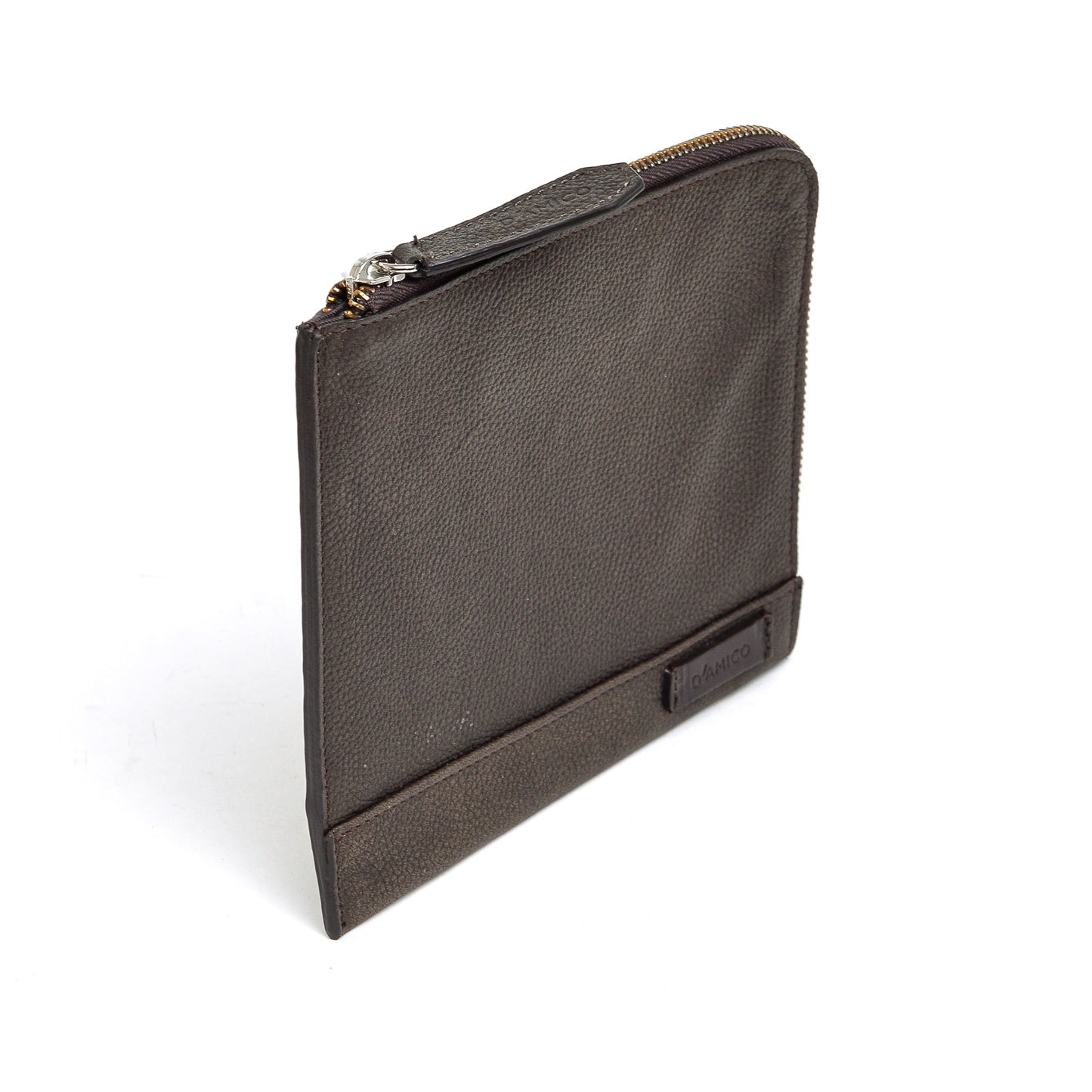 Wallet Zip Sachet "L" Dark Brown