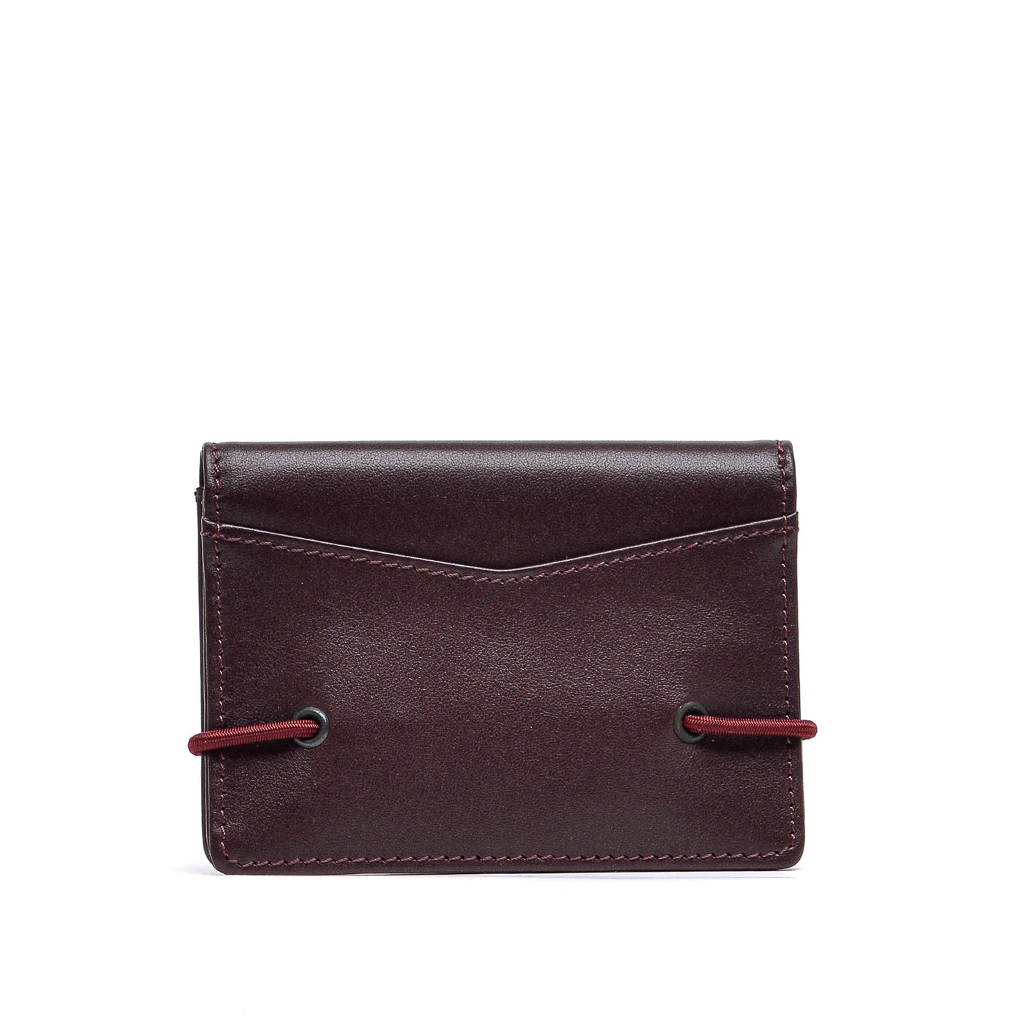 Classic Bordeaux Leather Folding Wallet