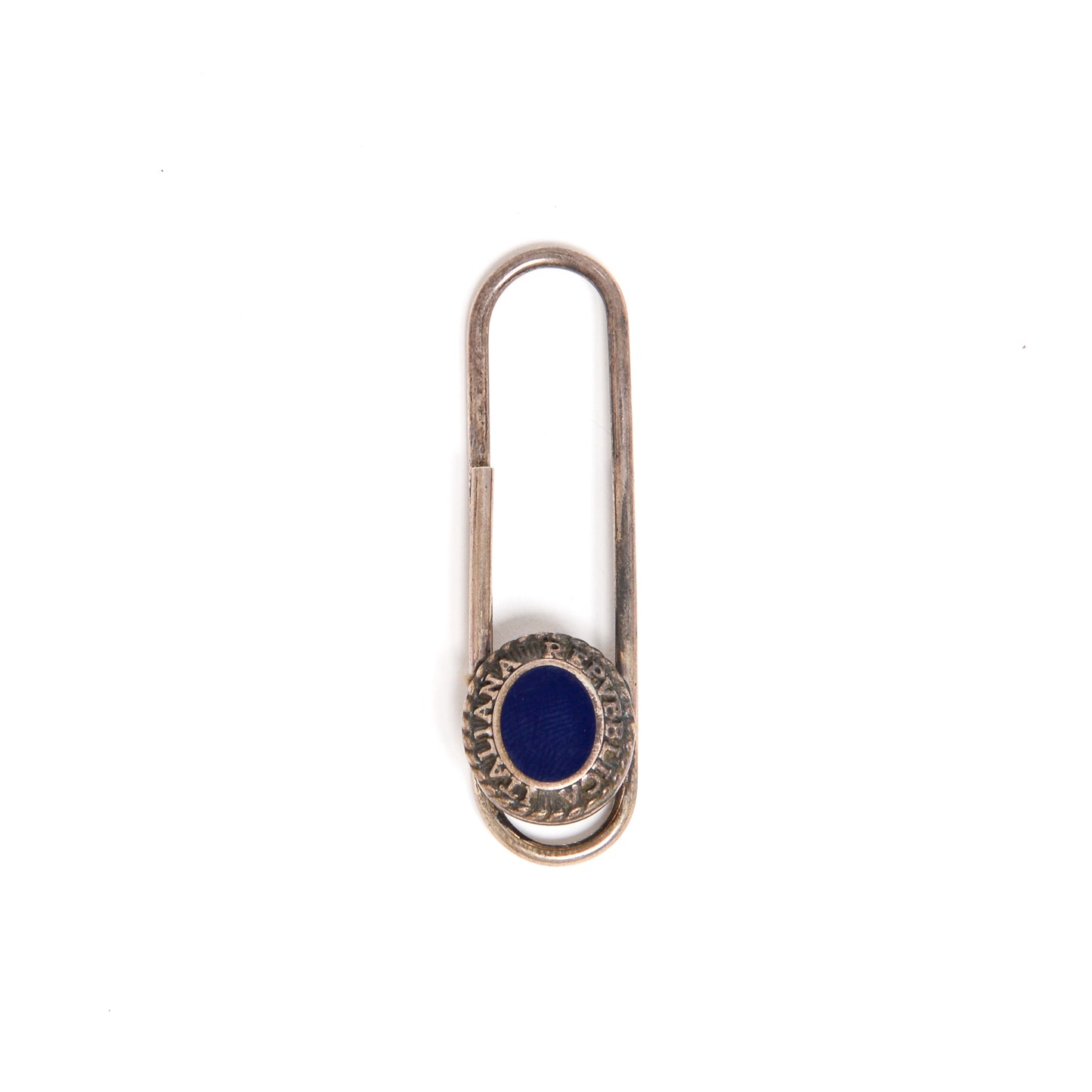 Italian Republic Money Clip Blue Lacquer