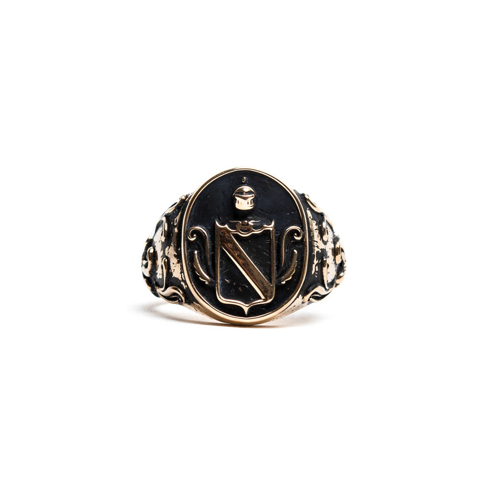 Bronze Oval Heraldic Ring