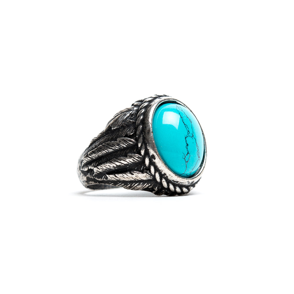 Feathers Turquoise Ring