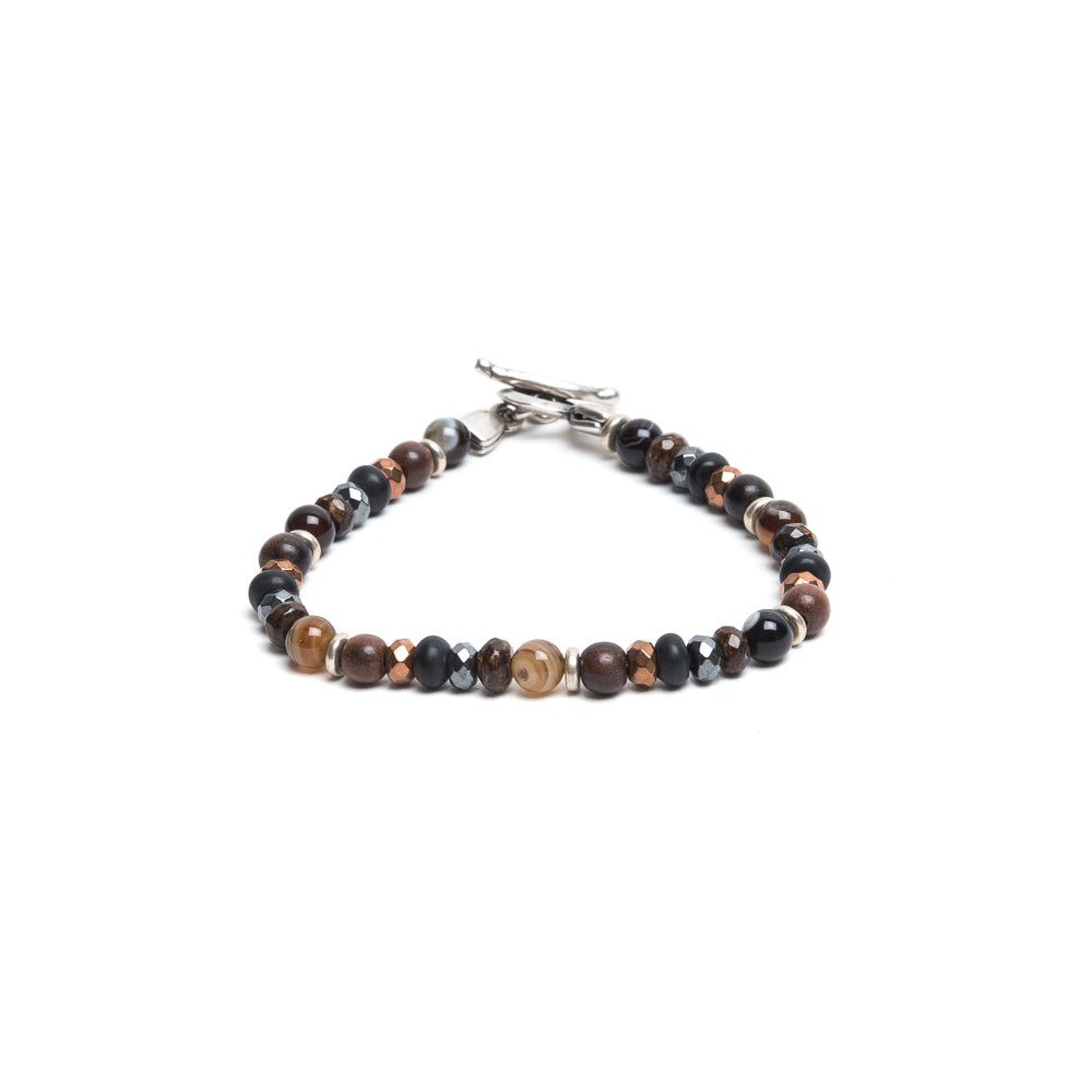 Fusion Brown Beads Bracelet