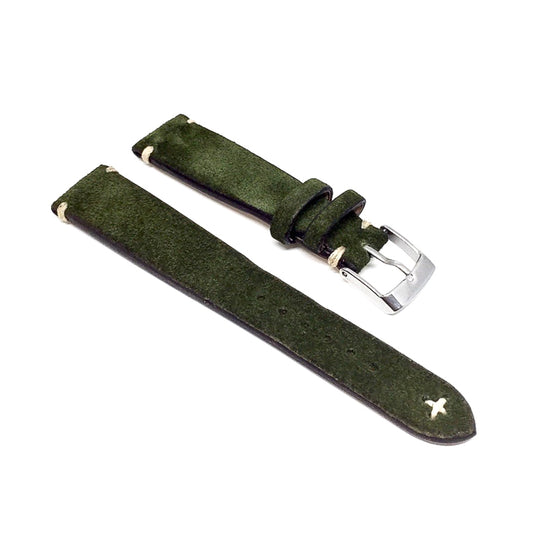 Military Suede Watch Strap