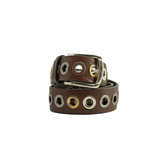 Vintage Leather Belt + Studs