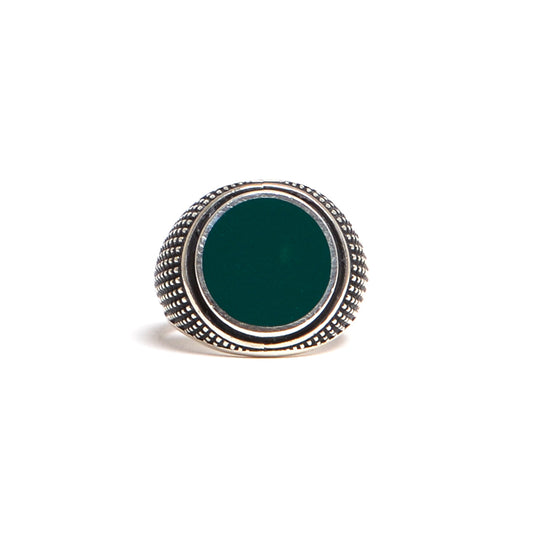 Dupont Round Ring with Green Lacquer