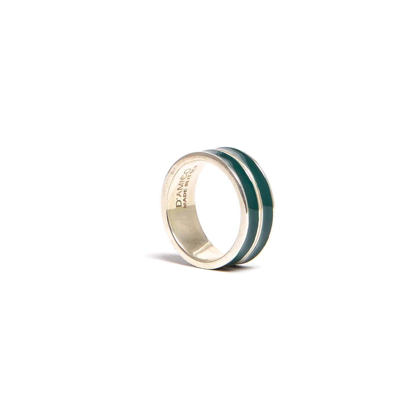 Faith Ring with Green Lacquer