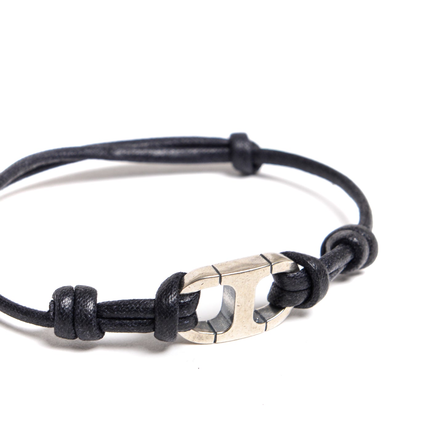 Marine Chain Bracelet + Waxed Cord