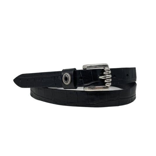 Coco Gange Print Leather Belt