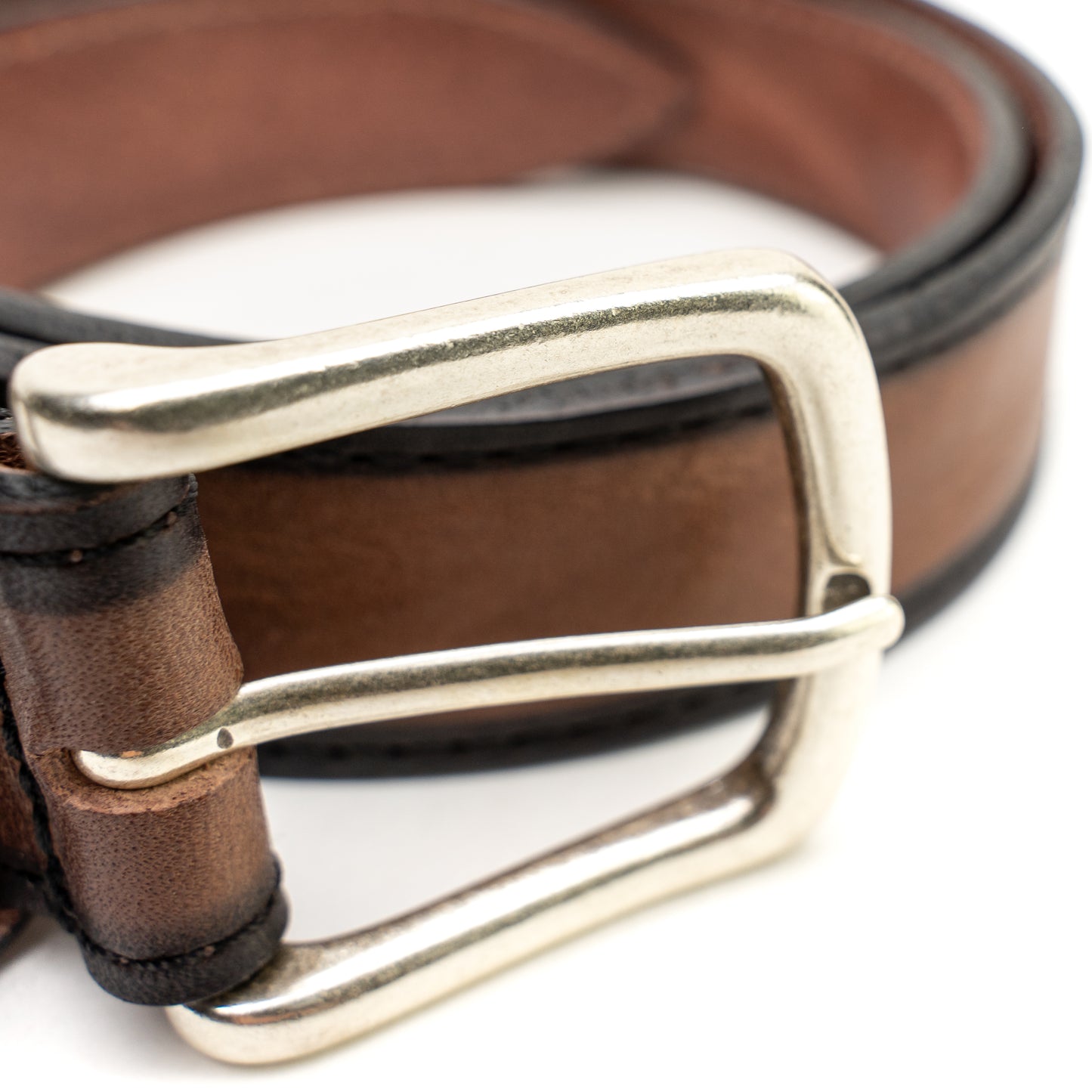 Gradient Lightening Leather Belt