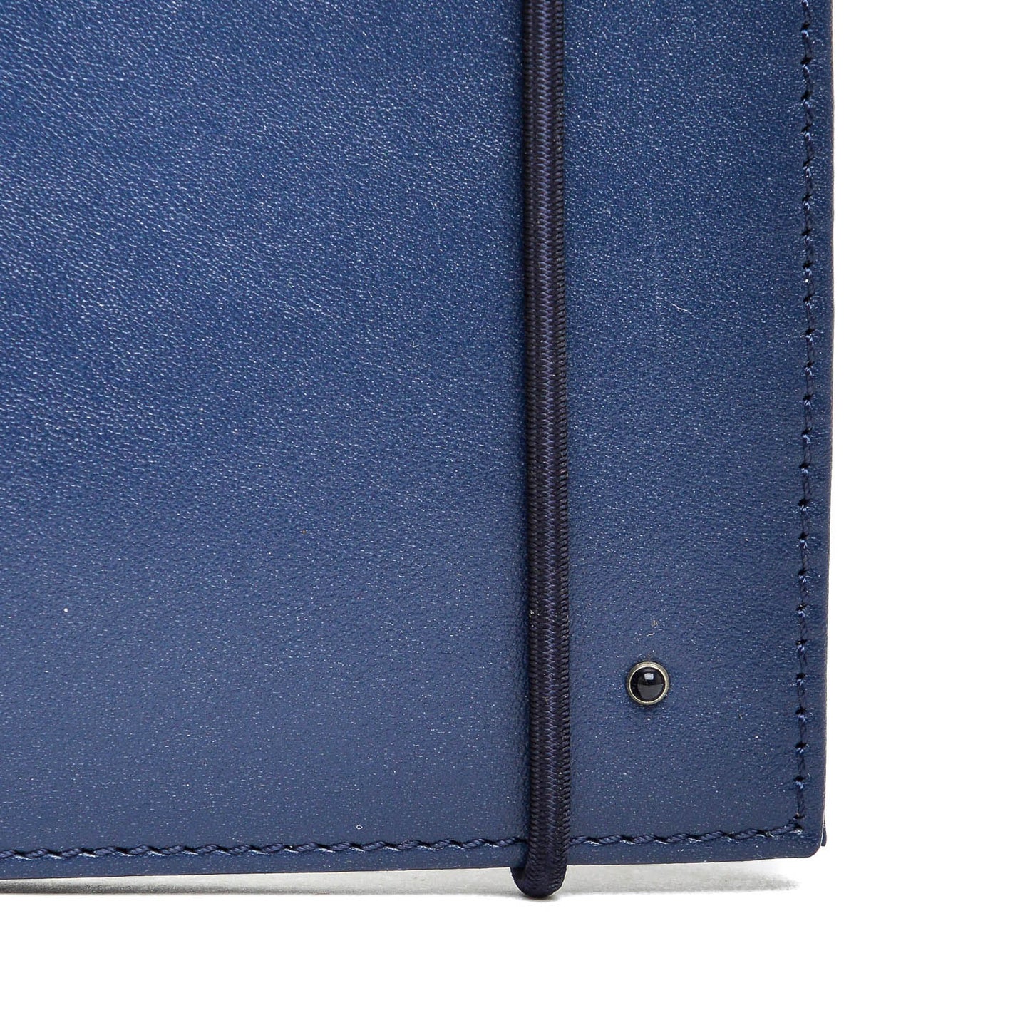 Classic Folding Wallet 1 side Blue Leather