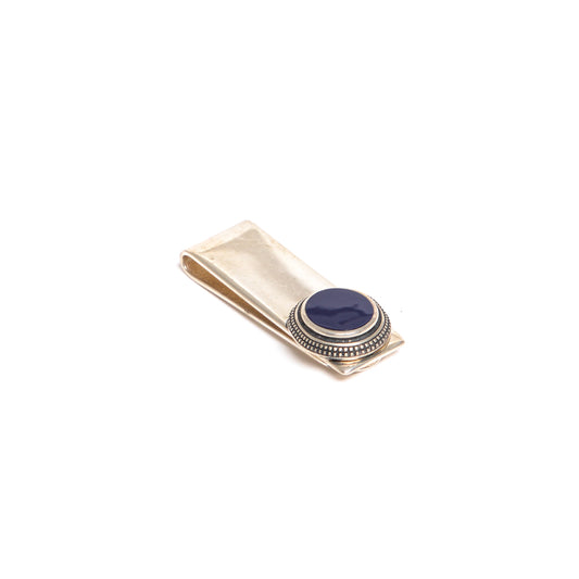 Dotted Round Lacquer Money Clip